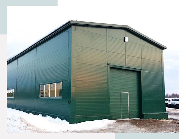 Двускатные ангары в Бузулуке