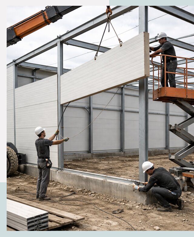 Строительство складов из сэндвич панелей в Бузулуке под ключ